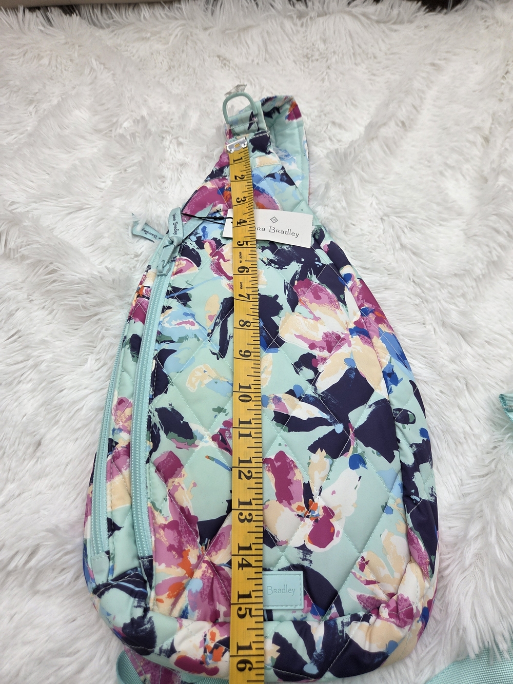 Vera Bradley NWT Quilted Floral Sling Crossbody Backpack Bag - Picture 10 of 10